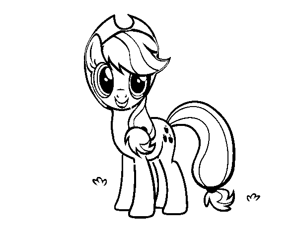 Dibuix de Applejack de My Little Pony per Pintar on-line