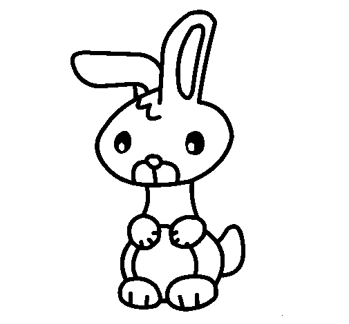 Dibuix de Art el conill per Pintar on-line