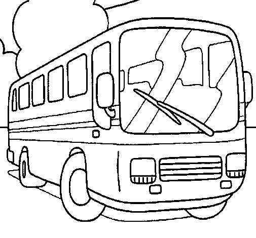 Dibuix de Autobús per Pintar on-line