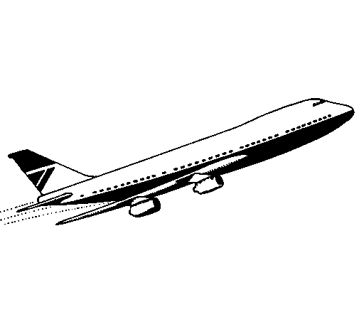 Dibuix de Avió en l'aire  per Pintar on-line