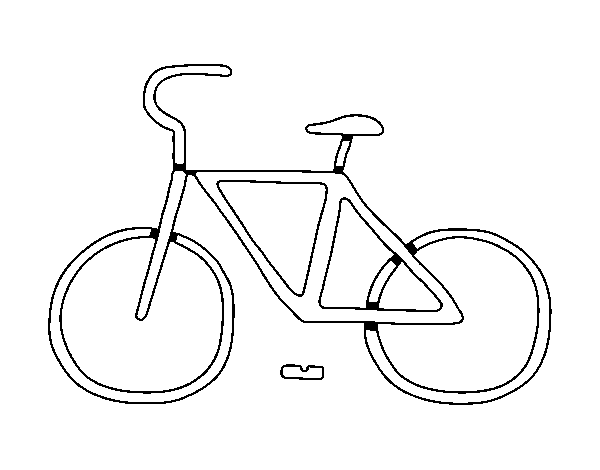 Dibuix de Bicicleta bàsica per Pintar on-line