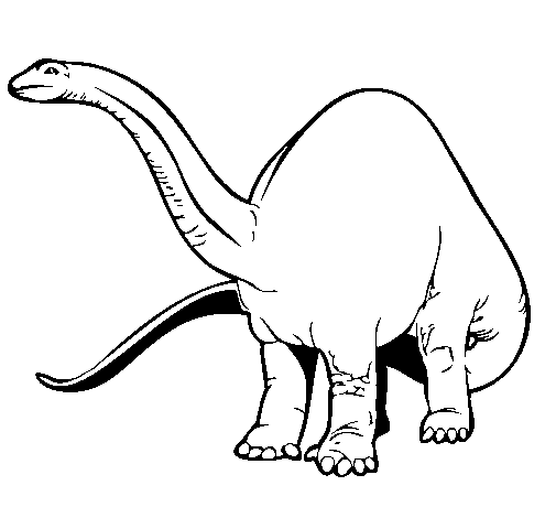 Dibuix de Braquiosauri II  per Pintar on-line