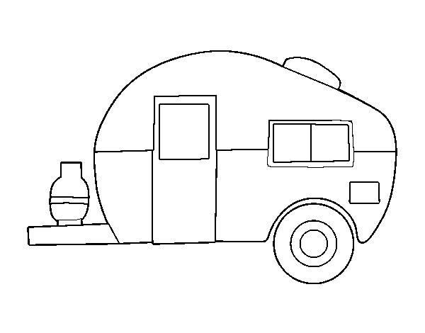 Dibuix de Caravana moderna per Pintar on-line