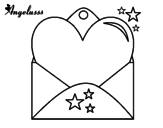 Dibujo de Carta amb cor