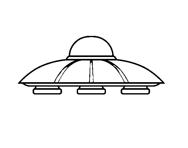 Dibuix de Casquet volador alien per Pintar on-line