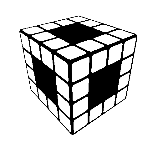 Dibuix de Cub de Rubik per Pintar on-line