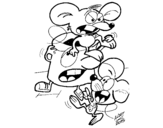 Dibuix de Els ratolins per pintar