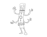 Dibujo de Extraterrestre amb 4 braços