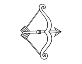 Dibujo de Fletxa amb arc