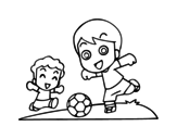 Dibujo de Futbol a l'esbarjo