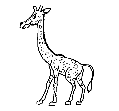 Dibuix de Girafa 1 per Pintar on-line