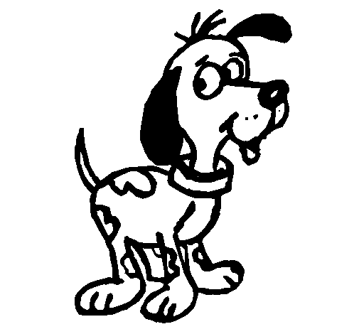 Dibuix de Gos atent per Pintar on-line