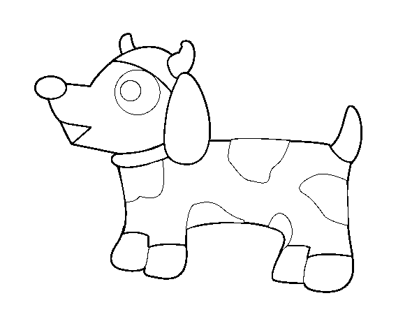 Dibuix de Gos-vaca per Pintar on-line