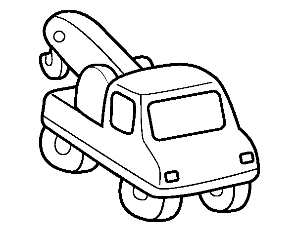 Dibuix de Grua de vehicles per Pintar on-line