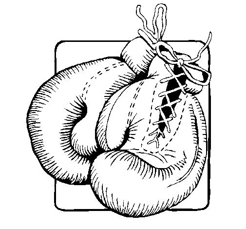 Dibuix de Guants de boxa  per Pintar on-line
