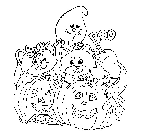 Dibuix de Halloween per Pintar on-line