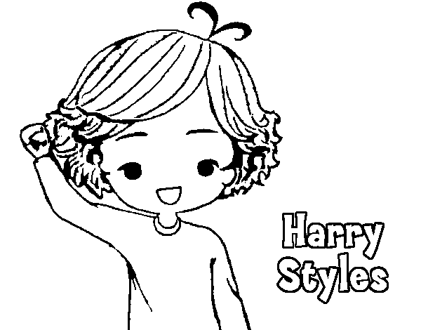 Dibuix de Harry Styles per Pintar on-line