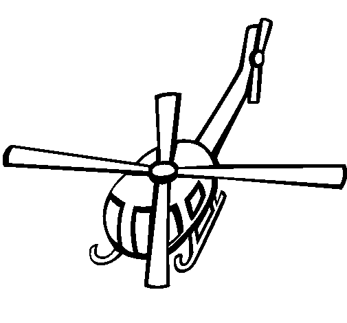 Dibuix de Helicòpter V per Pintar on-line