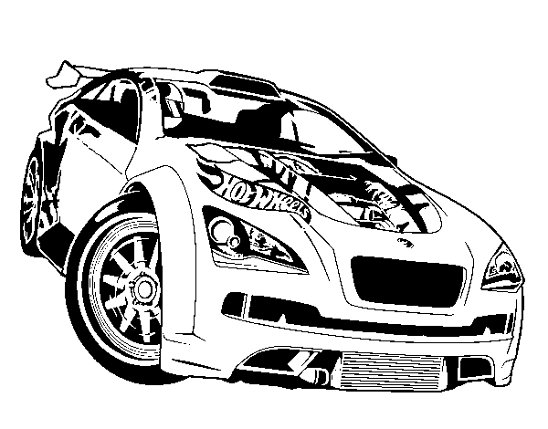 Dibuix de Hot Wheels Megane Trophy per Pintar on-line