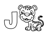 Dibuix de J de Jaguar per pintar