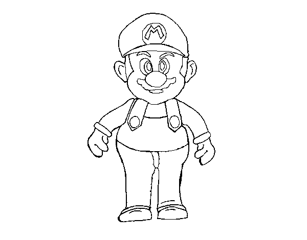 Dibuix de Mario per Pintar on-line
