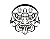 Dibujo de Màscara asteca