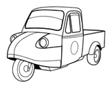 Dibuix de Moto furgoneta per pintar