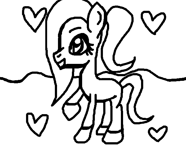 Dibuix de My Little Ponytail per Pintar on-line