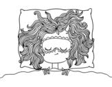 Dibujo de Noia dormint