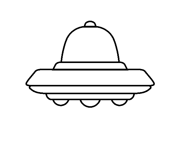 Dibuix de OVNI volador per Pintar on-line
