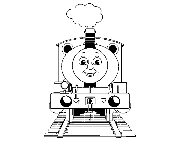 Dibuix de Percy la locomotora per Pintar on-line