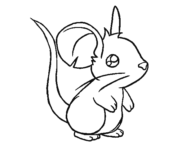 Dibuix de Petit ratolí per Pintar on-line