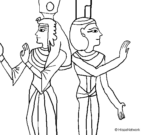 Dibuix de Pintura de la Reina Nefertari per Pintar on-line