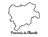 Dibuix de Província d'Albacete per pintar