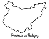 Dibuix de Província de Badajoz per pintar