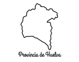 Dibuix de Província de Huelva per pintar