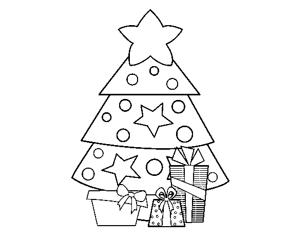 Dibuix de Regals de Nadal 2 per Pintar on-line