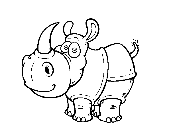 Dibuix de Rinoceront de Java per Pintar on-line