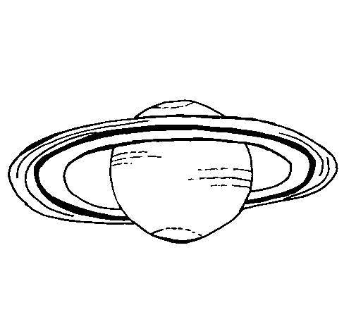 Dibuix de Saturn per Pintar on-line