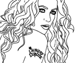 Dibuix de Shakira - Laundry Service per pintar