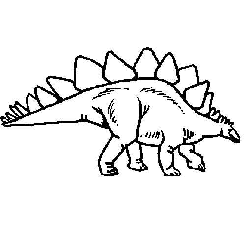 Dibuix de Stegosaurus per Pintar on-line