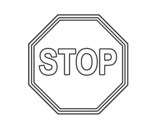 Dibuix de  Stop per pintar
