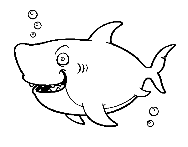 Dibuix de Tauró balena per Pintar on-line