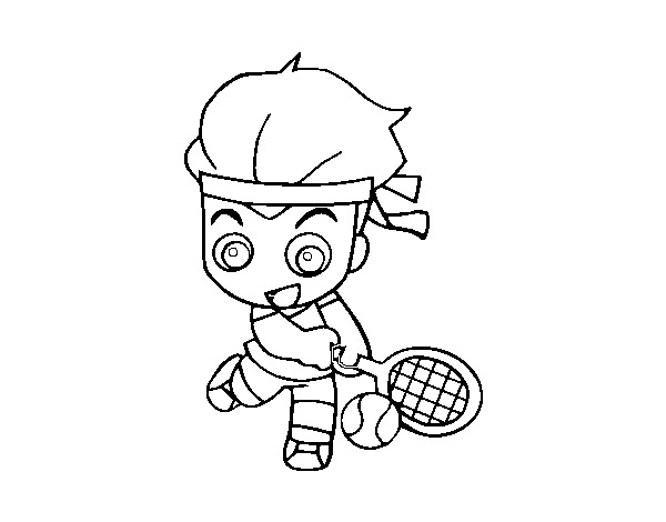 Dibuix de Tennis per Pintar on-line