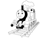Dibuix de Thomas la locomotora per pintar