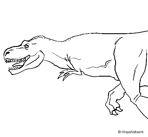 Dibuix de Tiranosaure rex per Pintar on-line