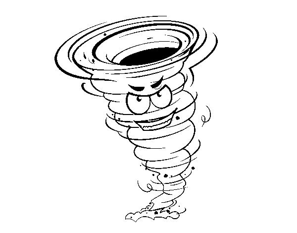 Dibuix de Tornado força 3 per Pintar on-line