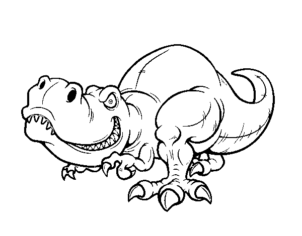 Dibuix de Tyrannosaurus Rex per Pintar on-line