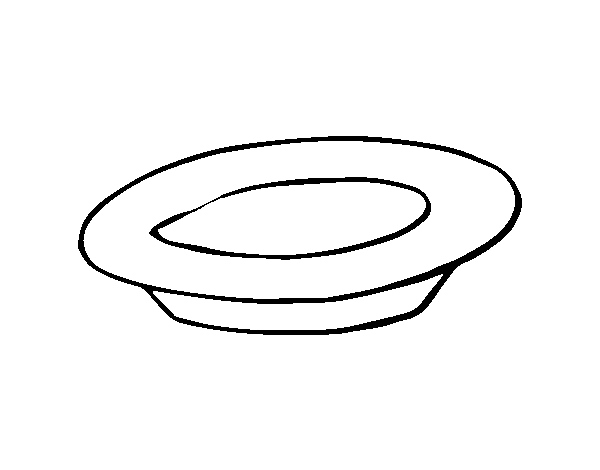 Dibuix de Un plat per Pintar on-line