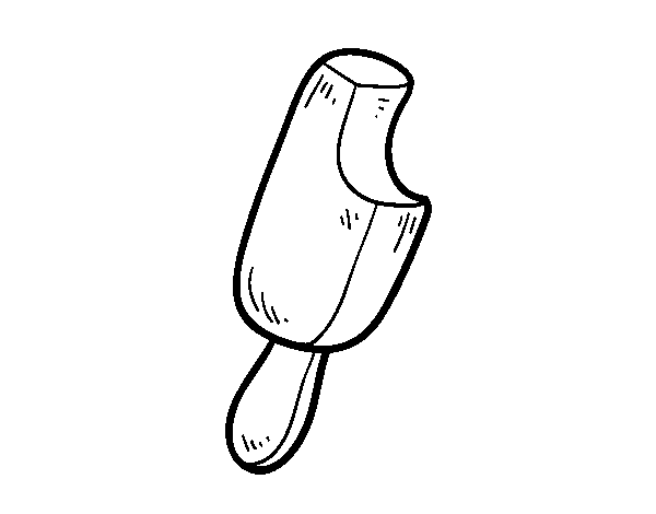 Dibuix de Un polo amb una mossegada per Pintar on-line